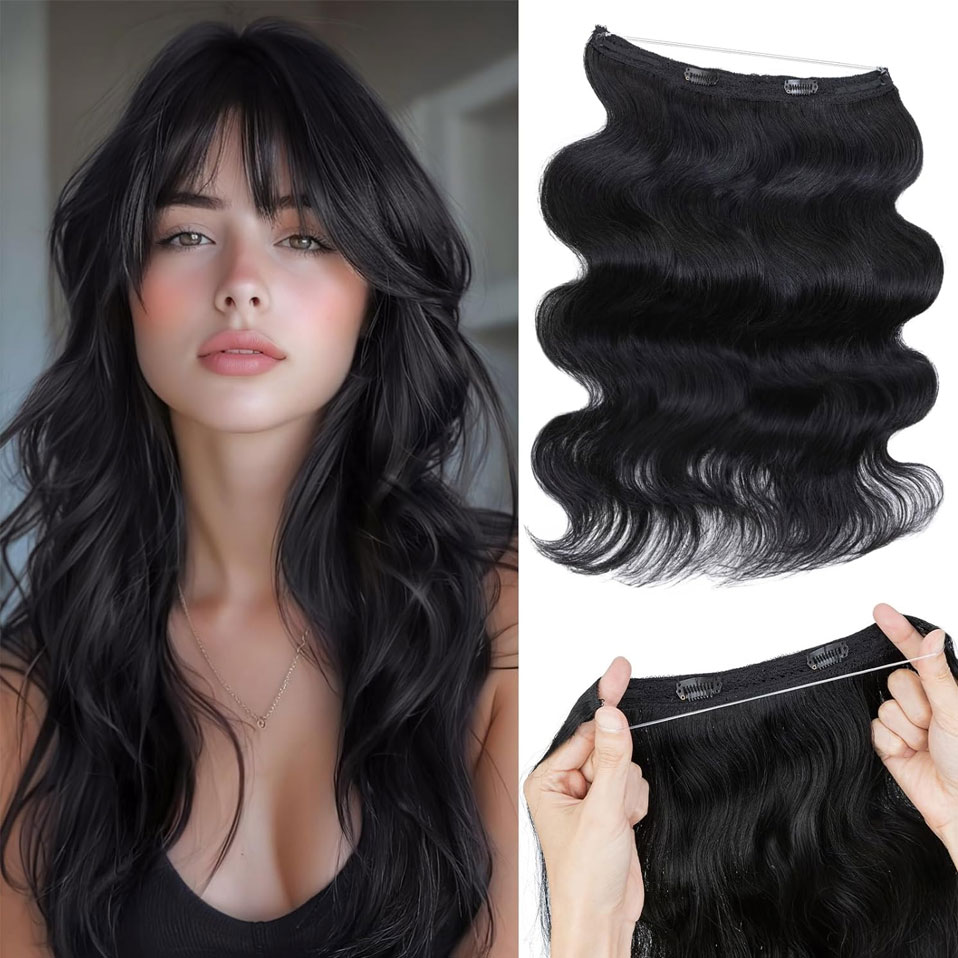 Invisible Tape In Extensions Real Hair - Filo S-noilite nelle estensioni dei capelli
